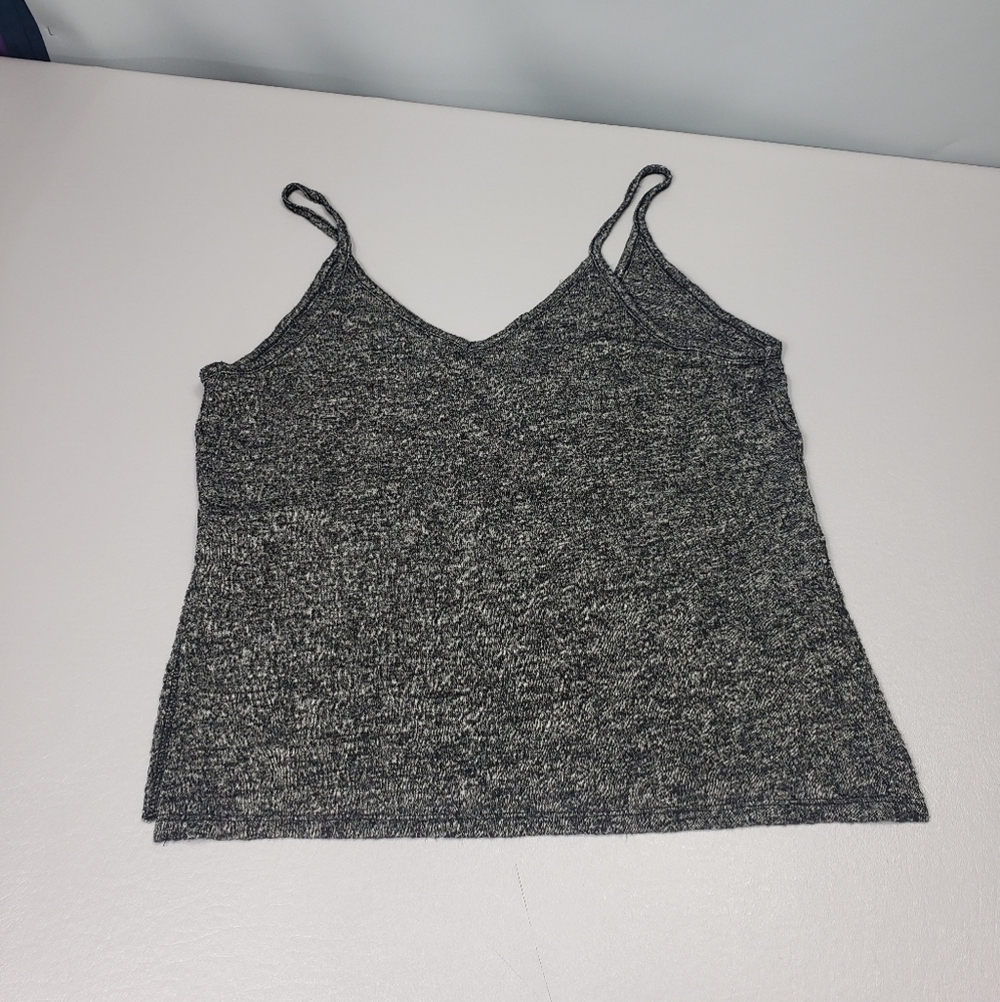 forever 21 gray oversized spaghetti strap summer tank top size XS